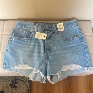 Levi’s 501 Shorts, A High Rise, Fitted Through the Hip